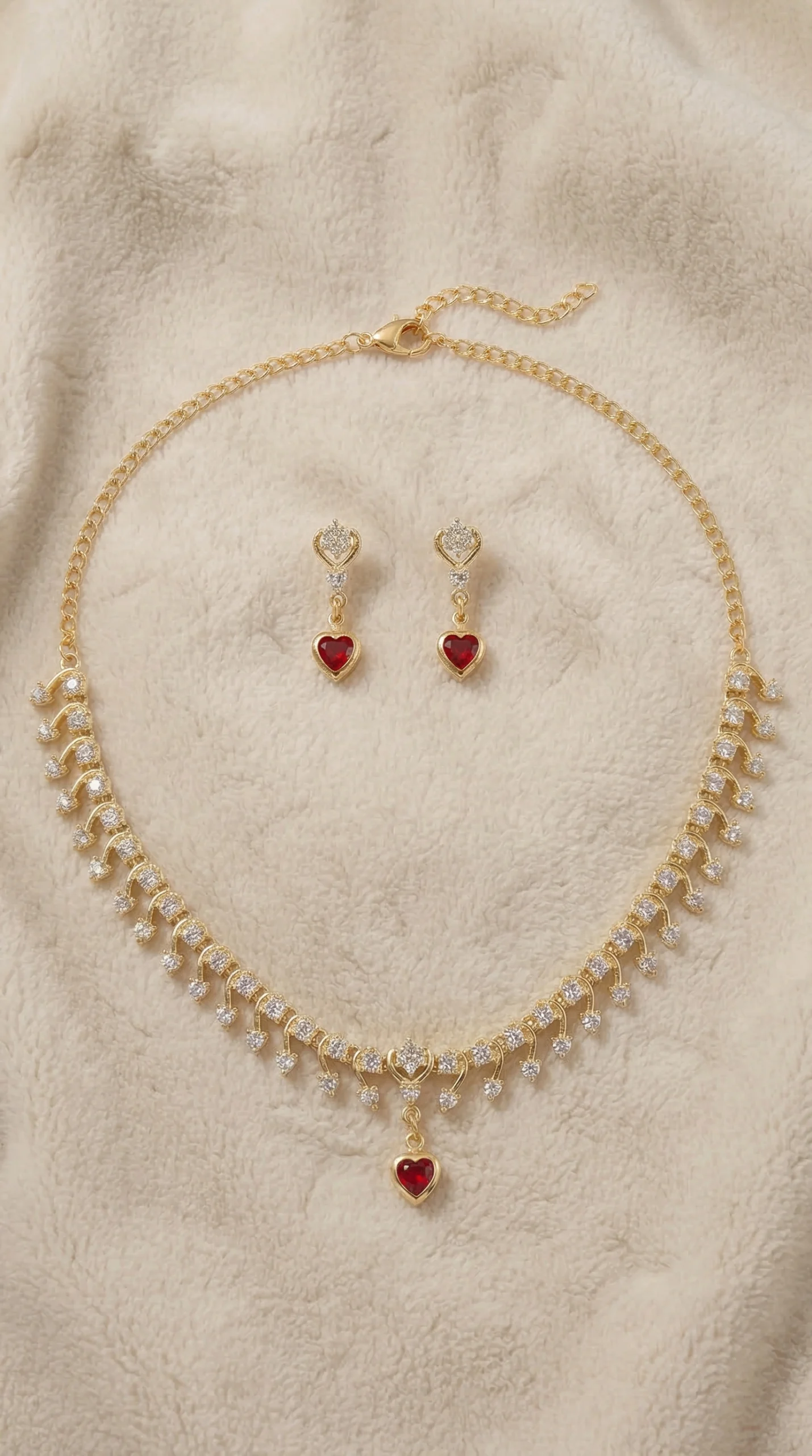 Sparkle Gold Necklace Set - Image 2