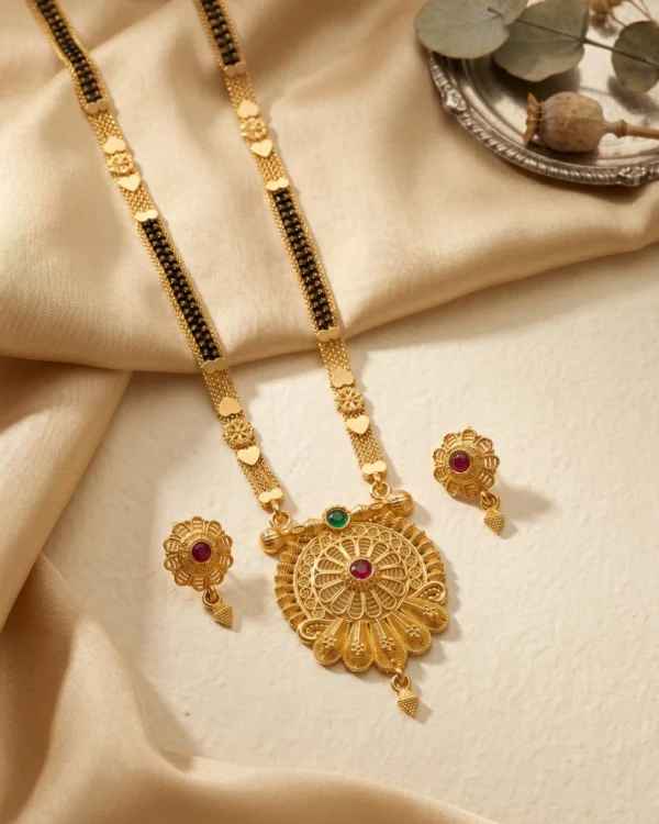 Royal Heritage Gold-Plated Mangalsutra Set