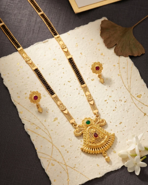 Classic Gold-Plated Designer Mangalsutra Set