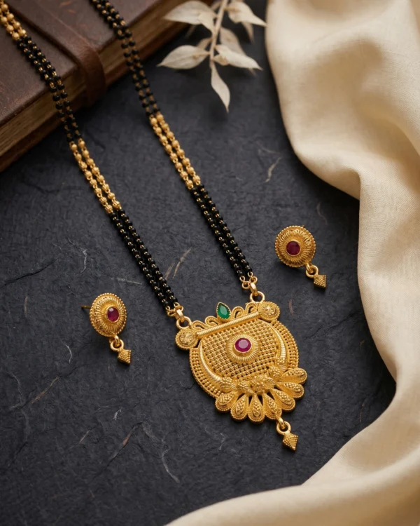 Antique Gold Mangalsutra Set