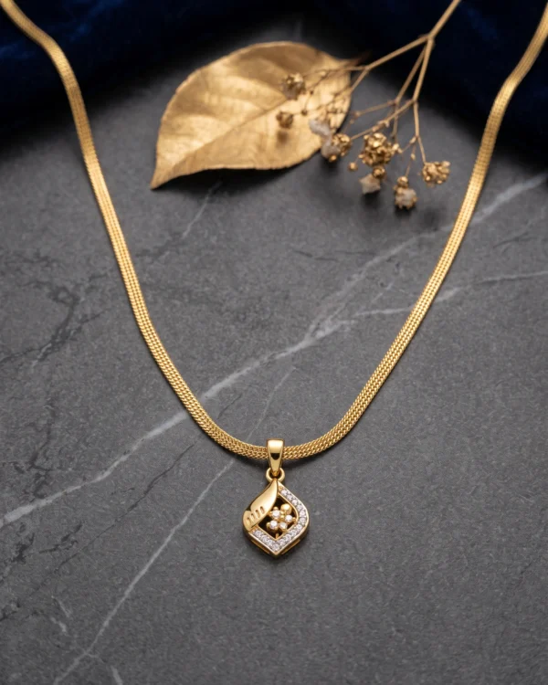Celeste Gold Pendant Necklace