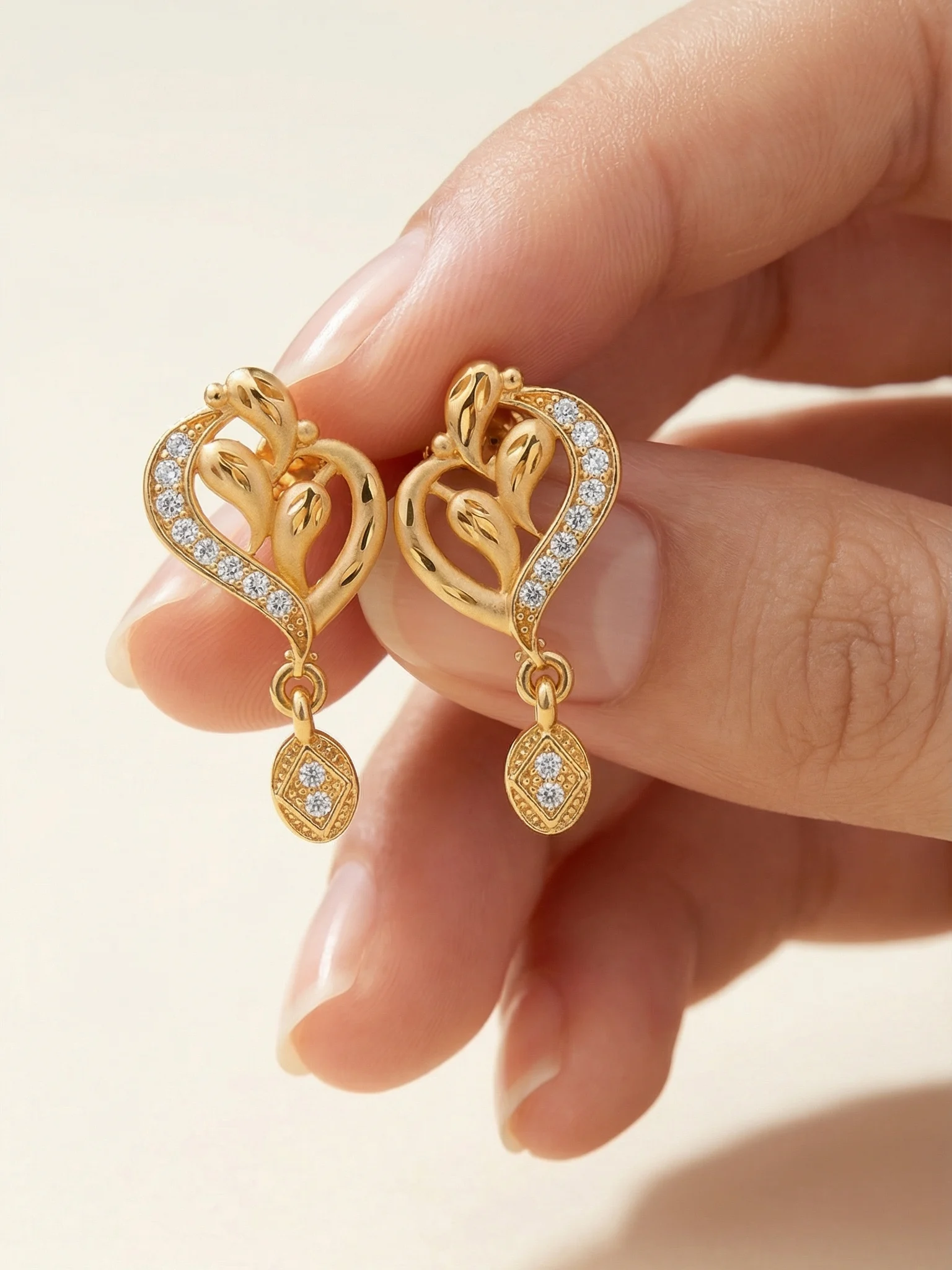 Premium Designer Gold Earrings - Image 2