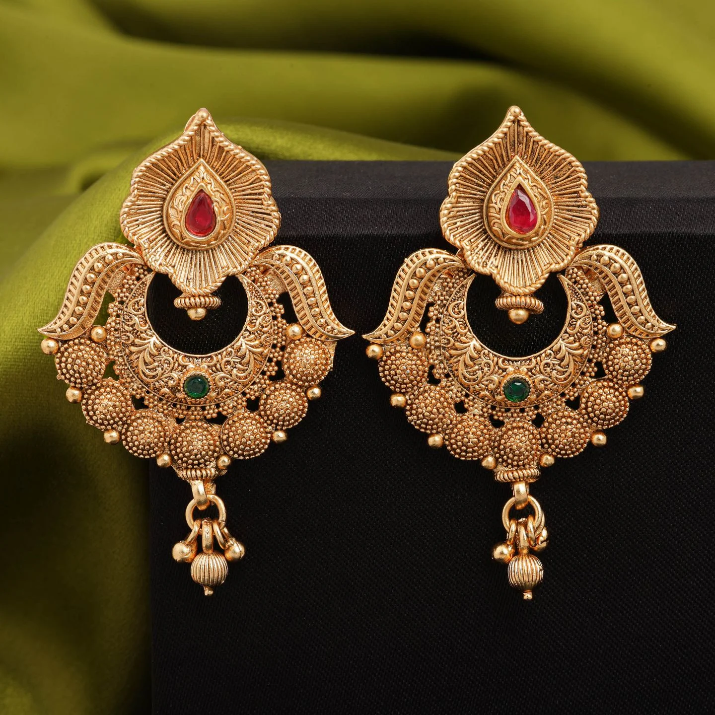 Classic Gold Jhumki - Image 4