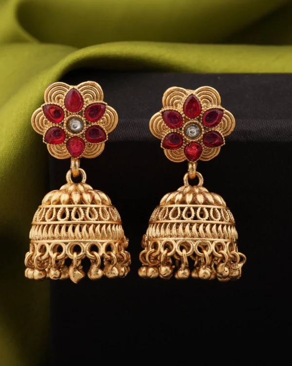 Handcrafted Gold Jhumka