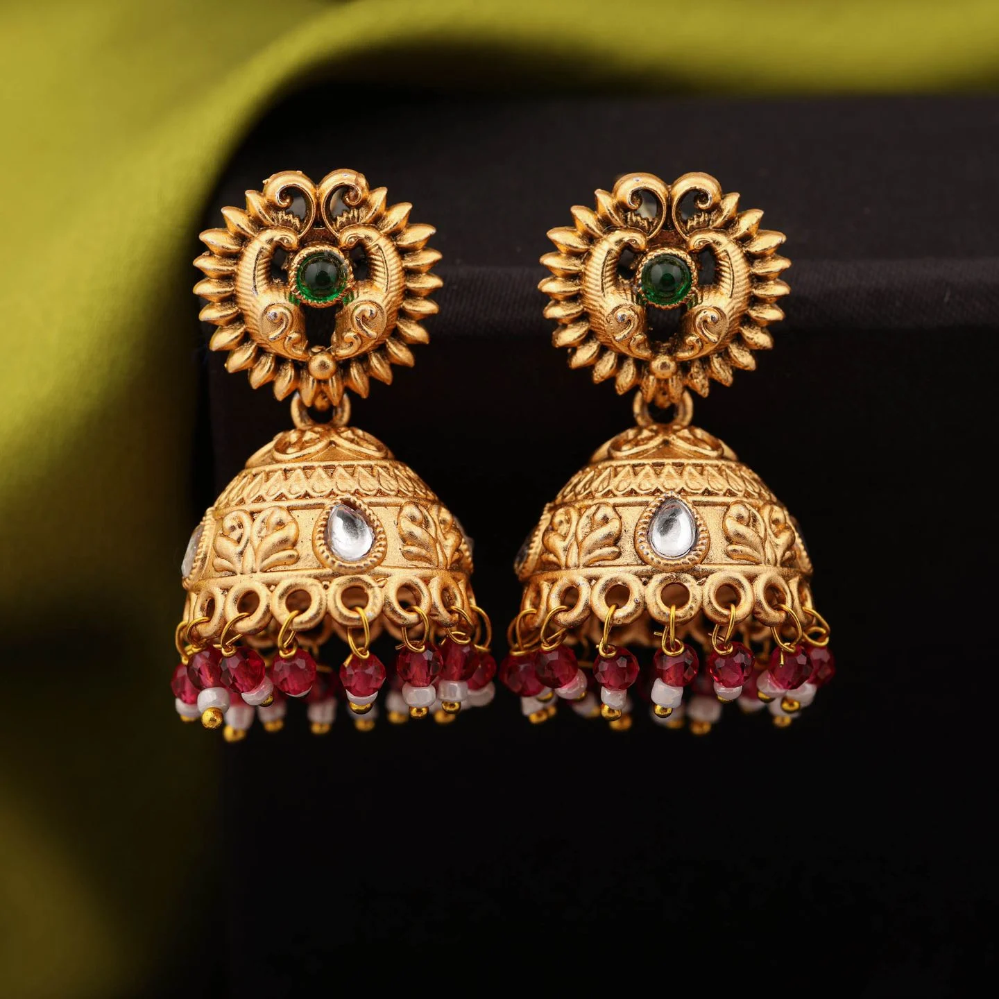 Radiant Gold Jhumka - Image 2