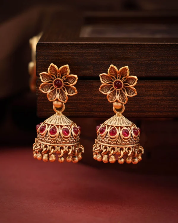 Antique Gold Jhumka