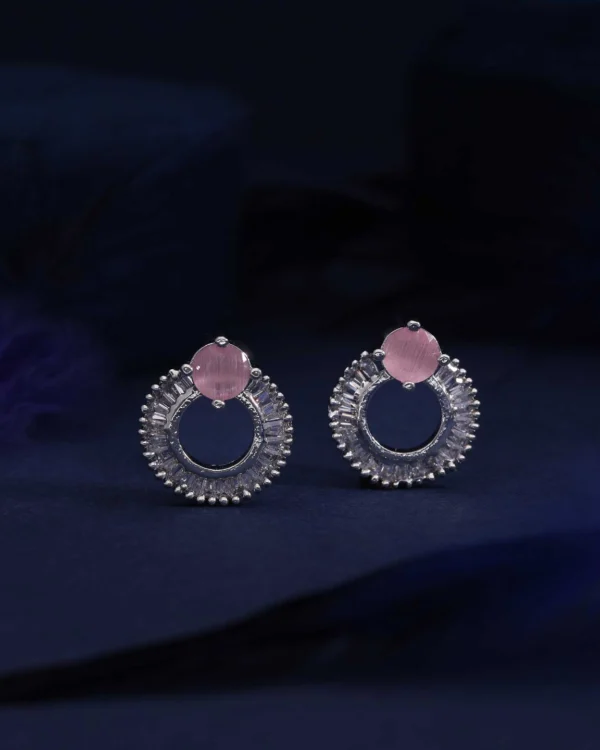 Sparkling Silver Stud Earrings