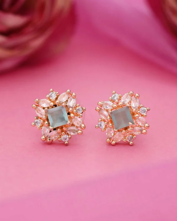 Elegant Diamond Look Earrings