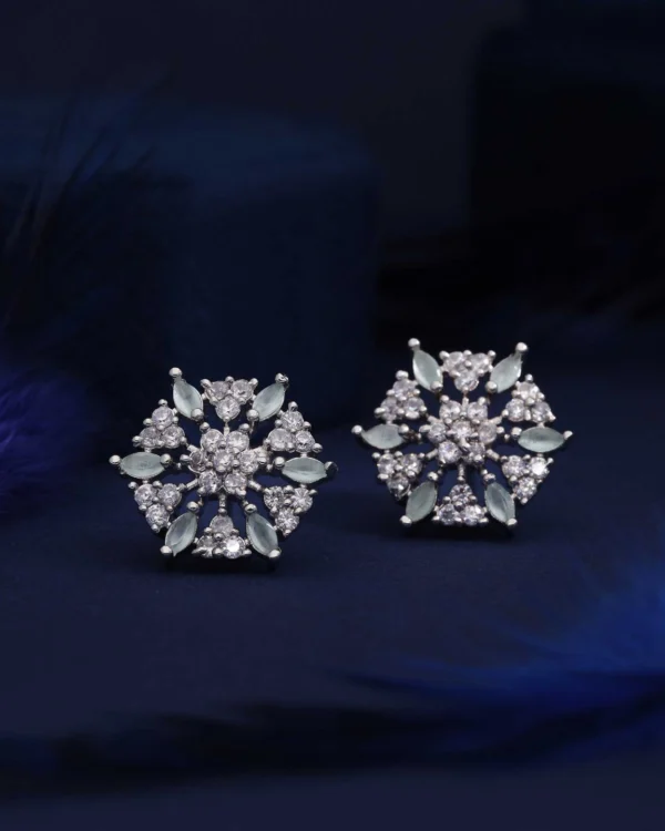 Elegant Diamond Look Earrings