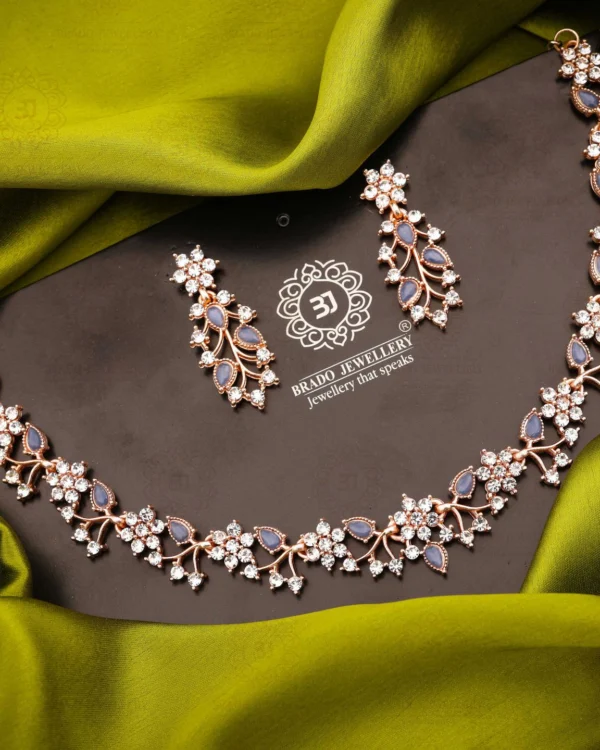 Floral Crystal Jewellery Set