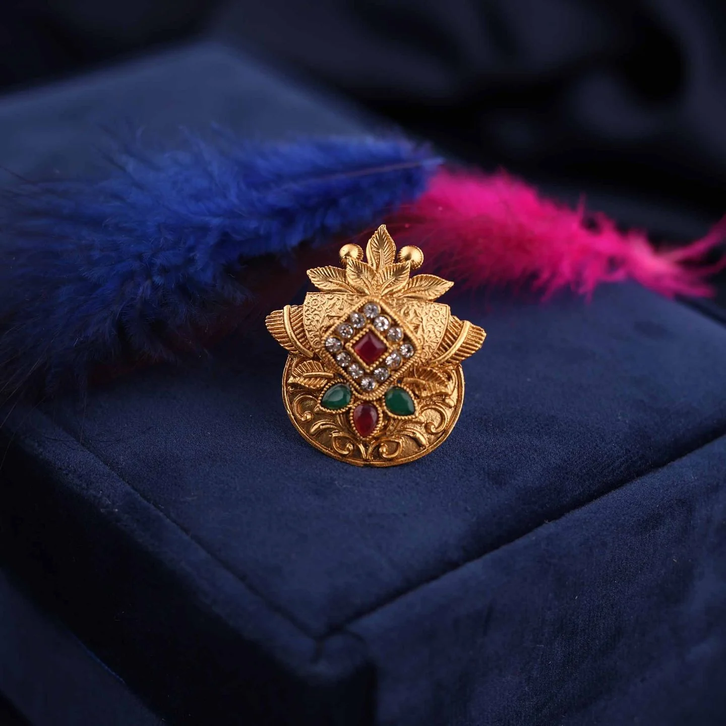 Royal Floral Gold Ring