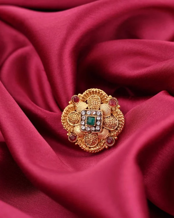 Crystal Floral Ring