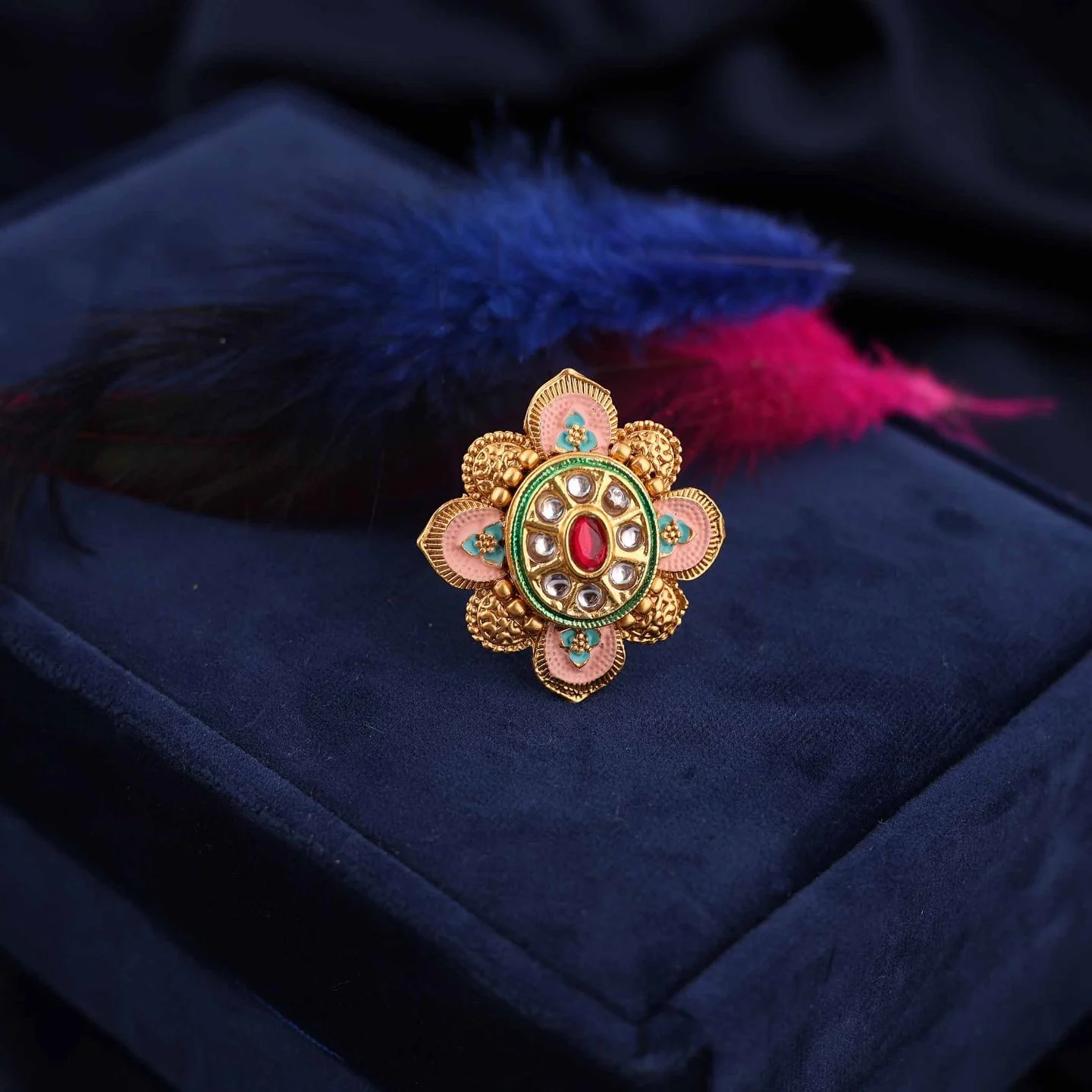 Premium Floral Jewelry Ring - Image 3