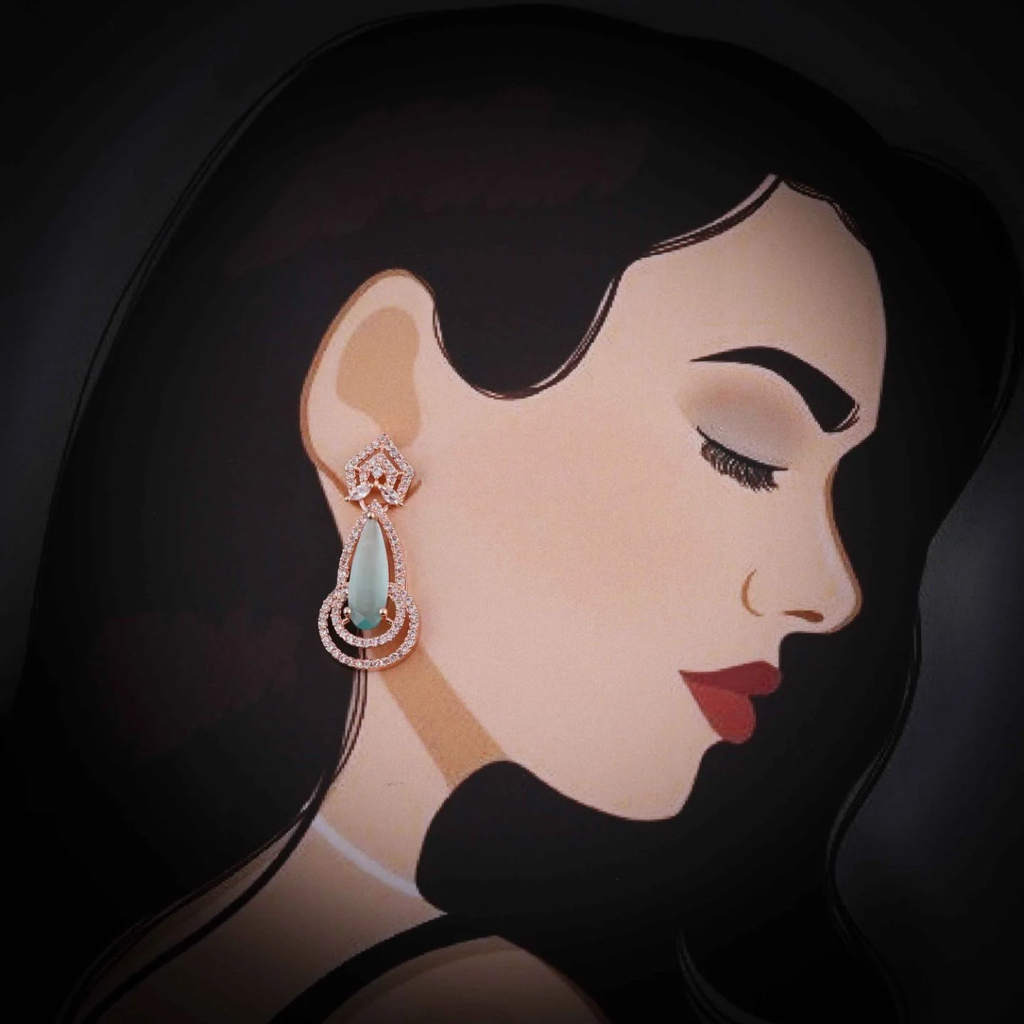 Premium Statement Earrings - Image 2