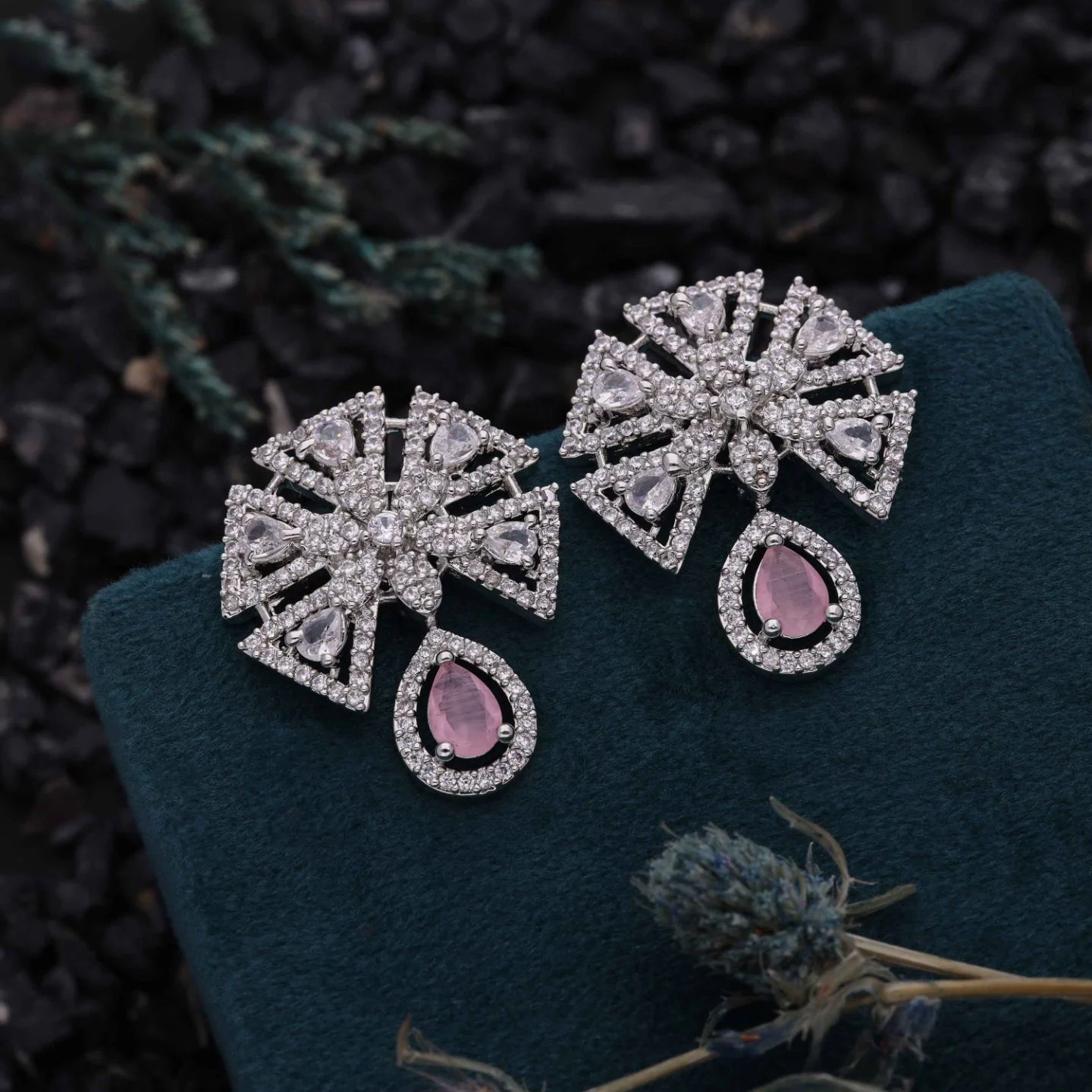 Floral Statement Earrings