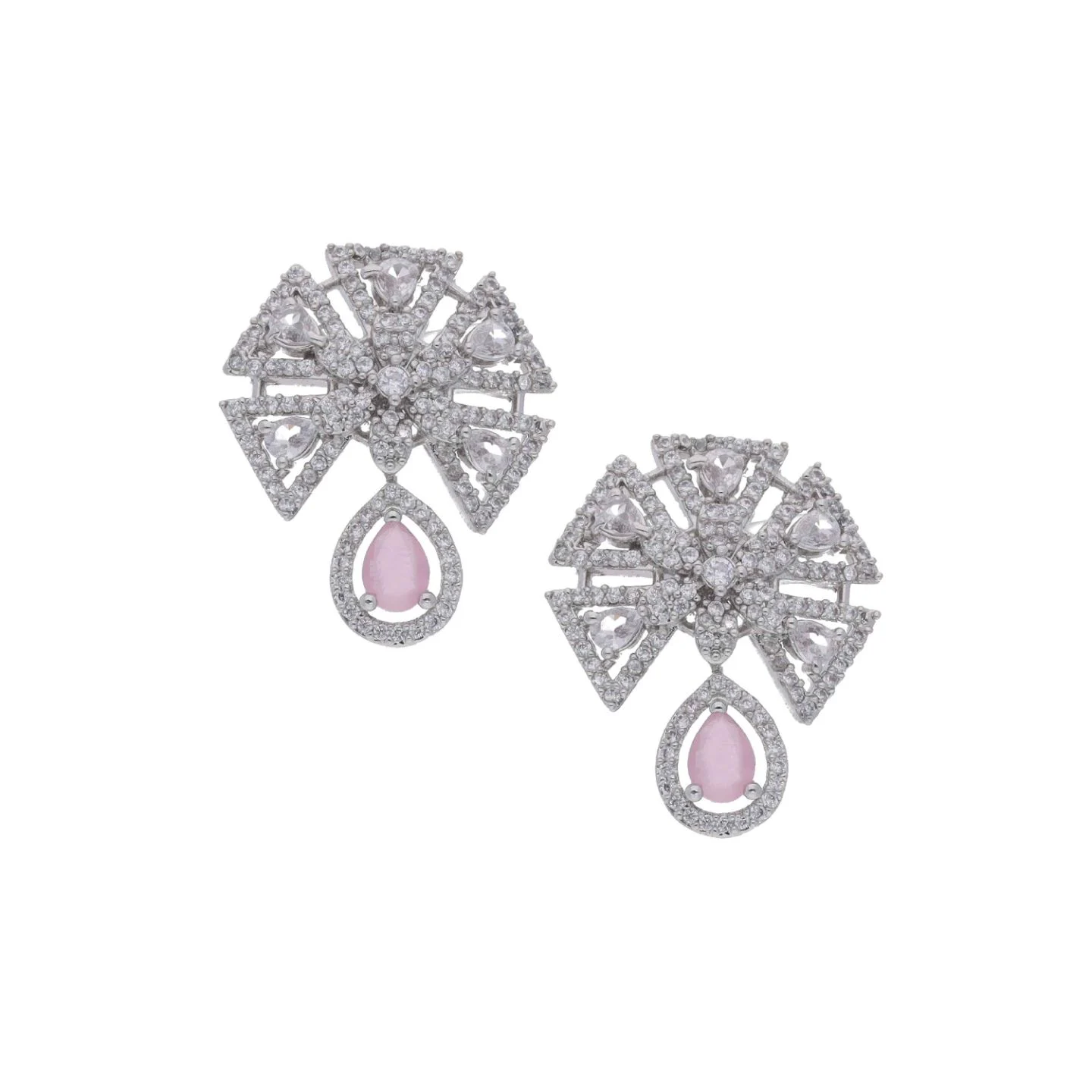 Floral Statement Earrings - Image 4