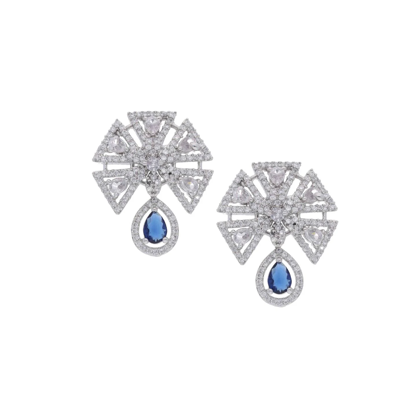 Royal Crystal Drop Earrings - Image 3