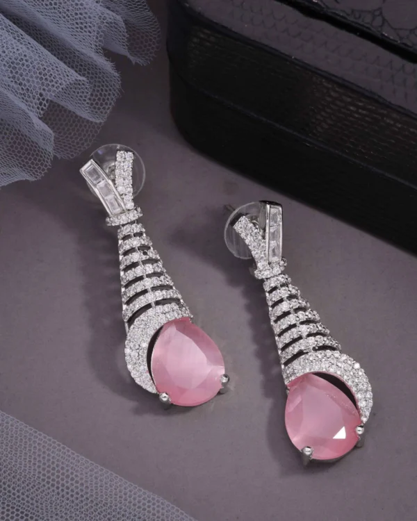 Diamond Look Drop Earrings