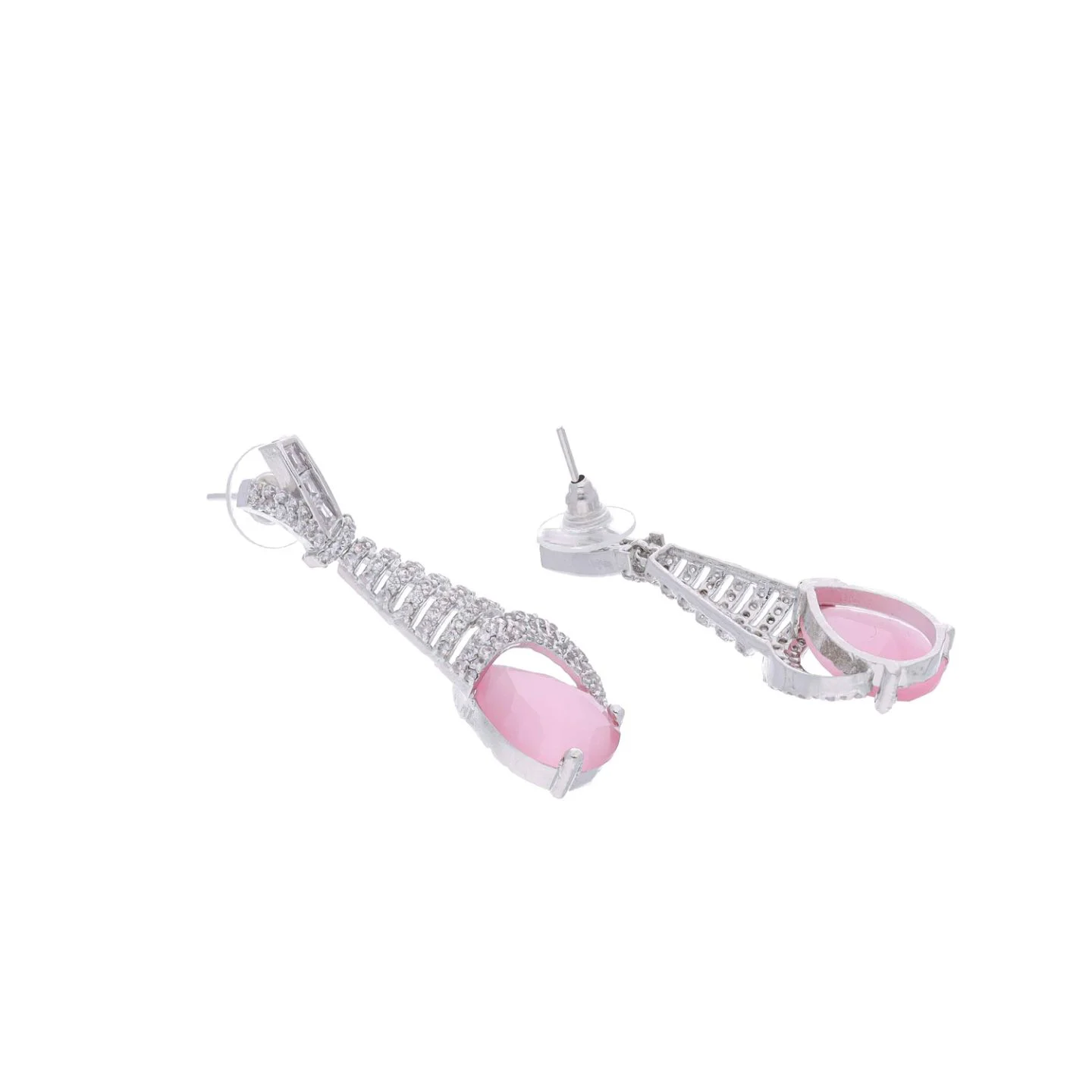 Diamond Look Drop Earrings - Image 3