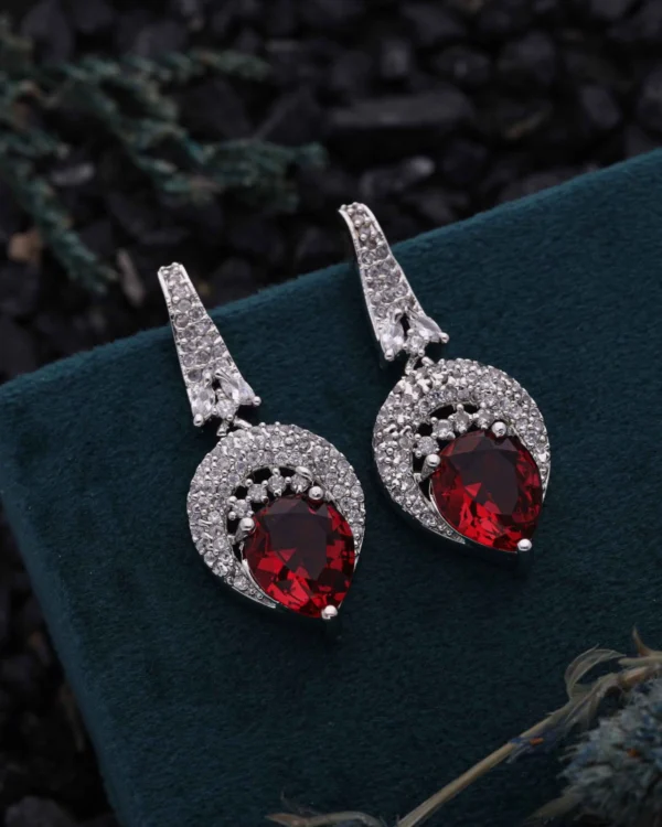 Floral Crystal Earrings