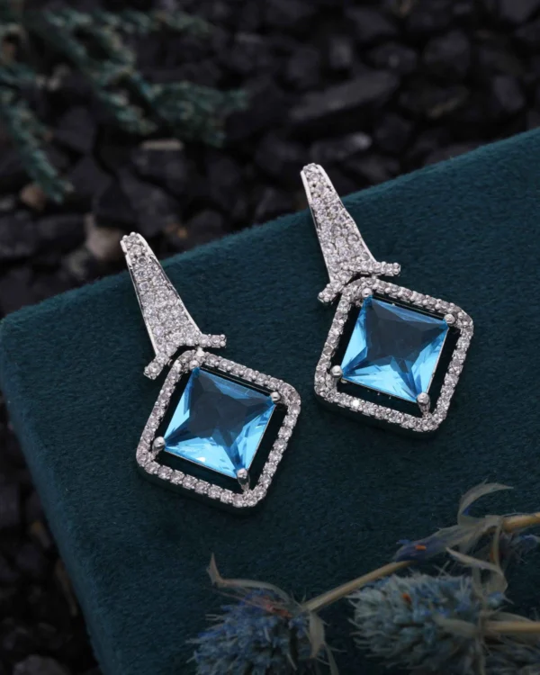 Designer Floral Statement Earrings