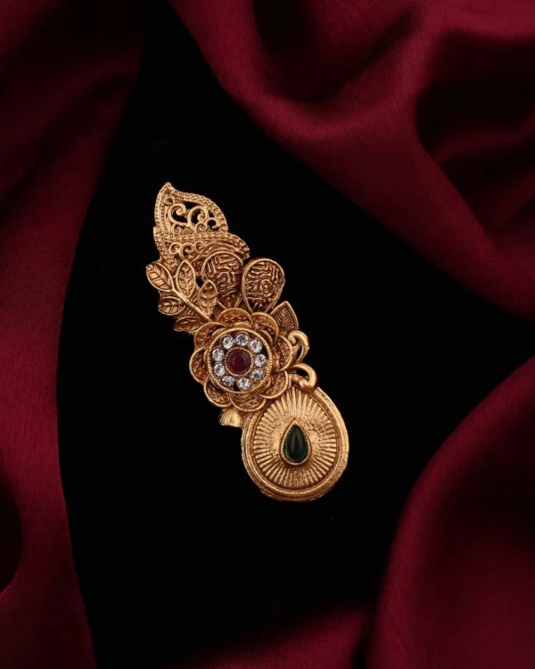 Luxury Floral Gold Pin