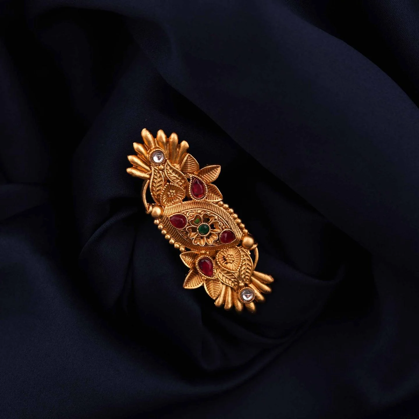 Ethnic Gold Fashion Pin - Image 2