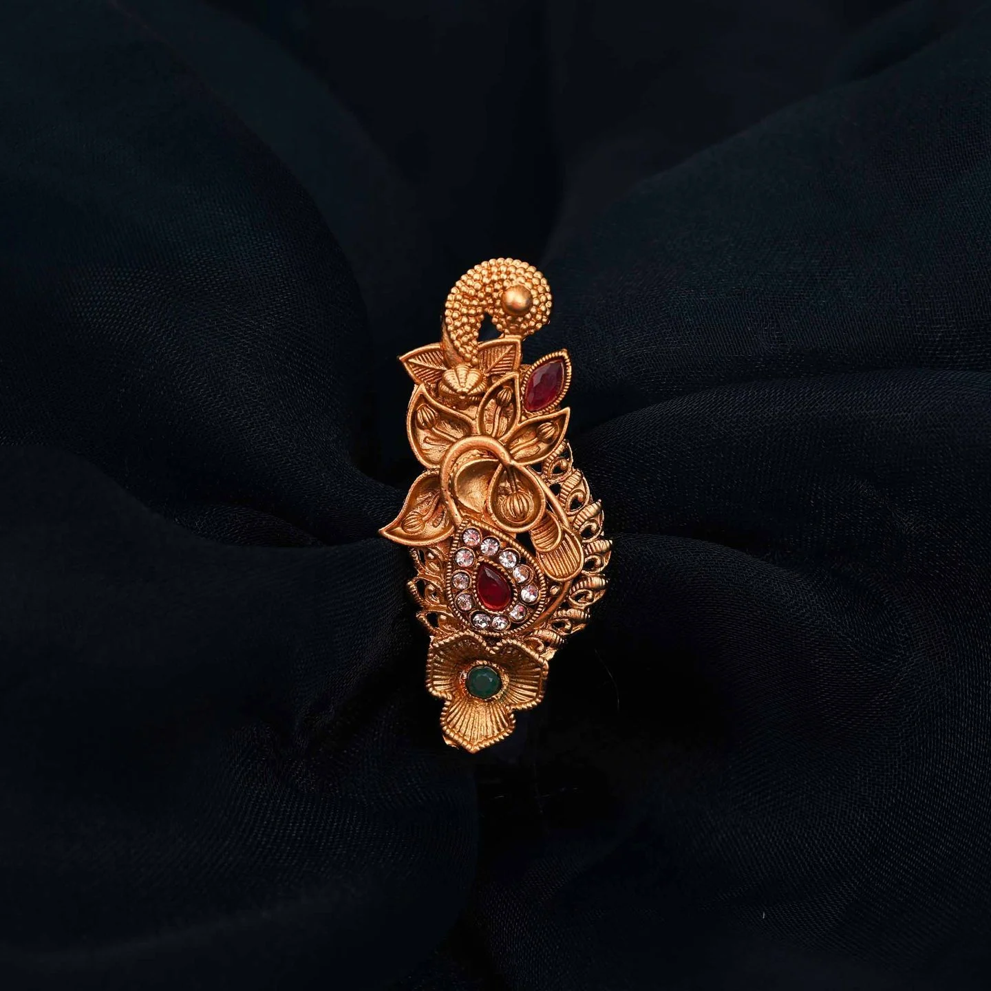 Golden Floral Heritage Pin - Image 3