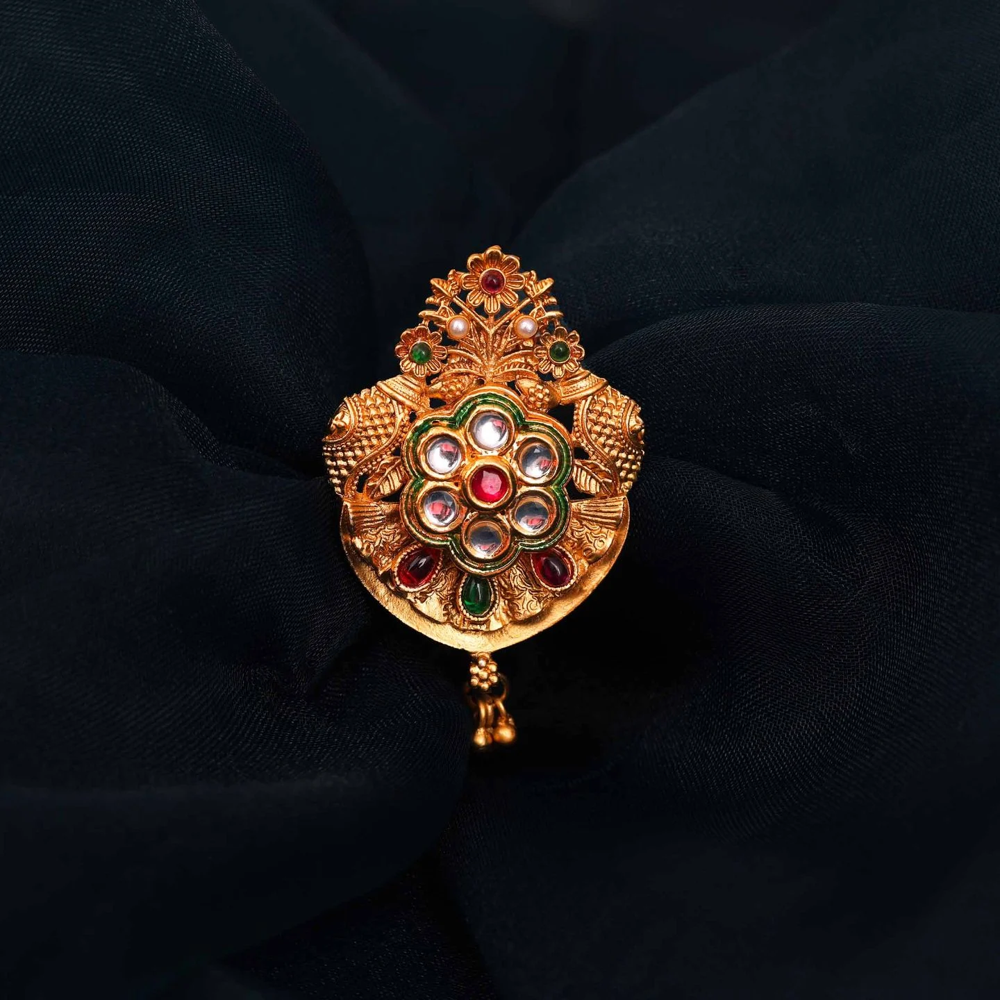 Elegant Ruby Accent Pin - Image 3