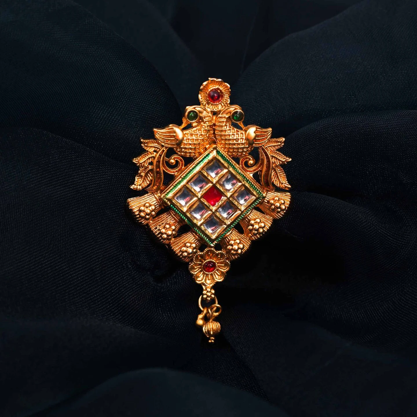 Royal Stone Studded Brooch - Image 3