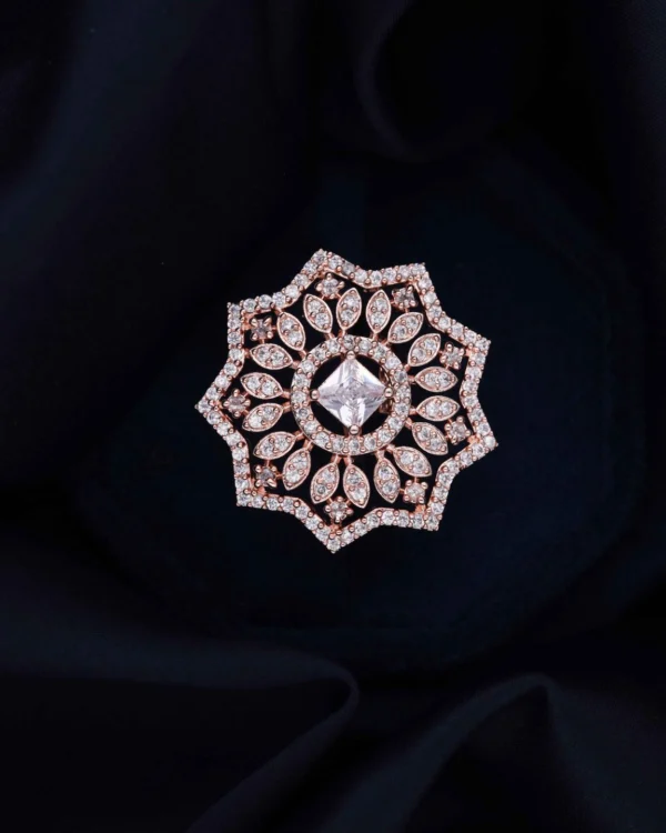 Rose Gold Crystal Ring