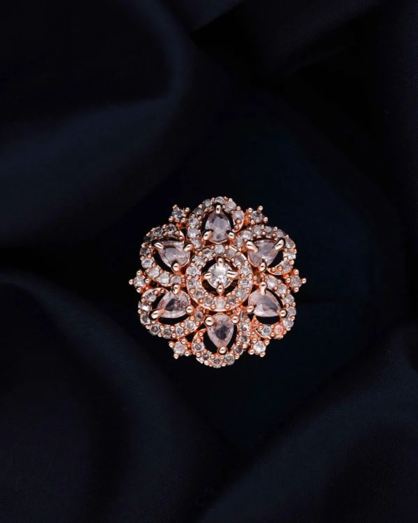 Designer Rose Gold Ring
