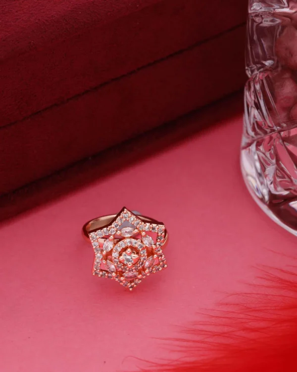 Sparkling Rose Gold Ring
