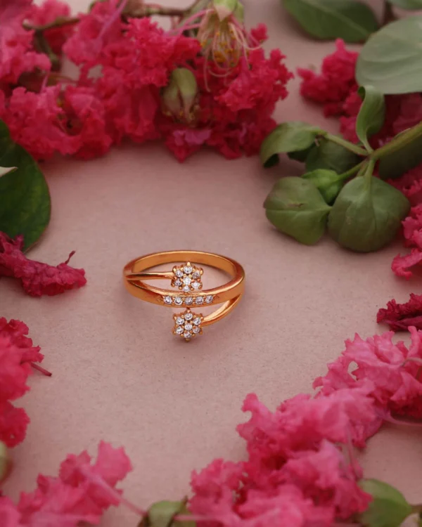 Crystal Flower Fashion Ring