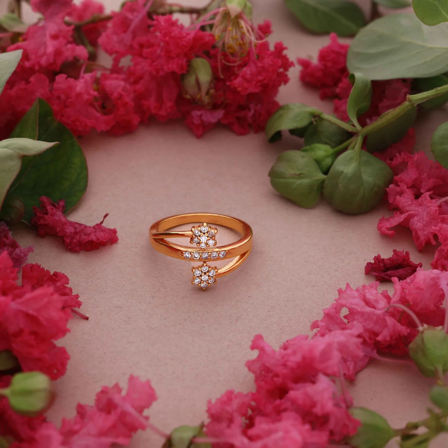 Crystal Flower Fashion Ring