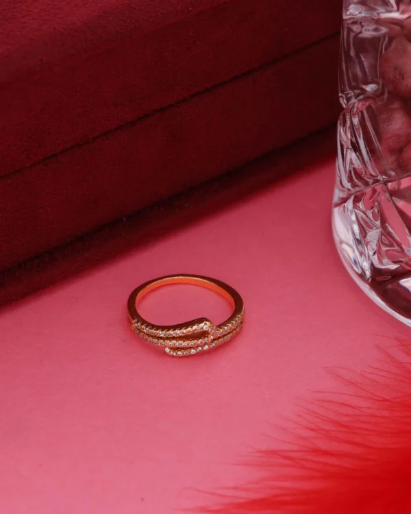 Gold Plated Floral Ring
