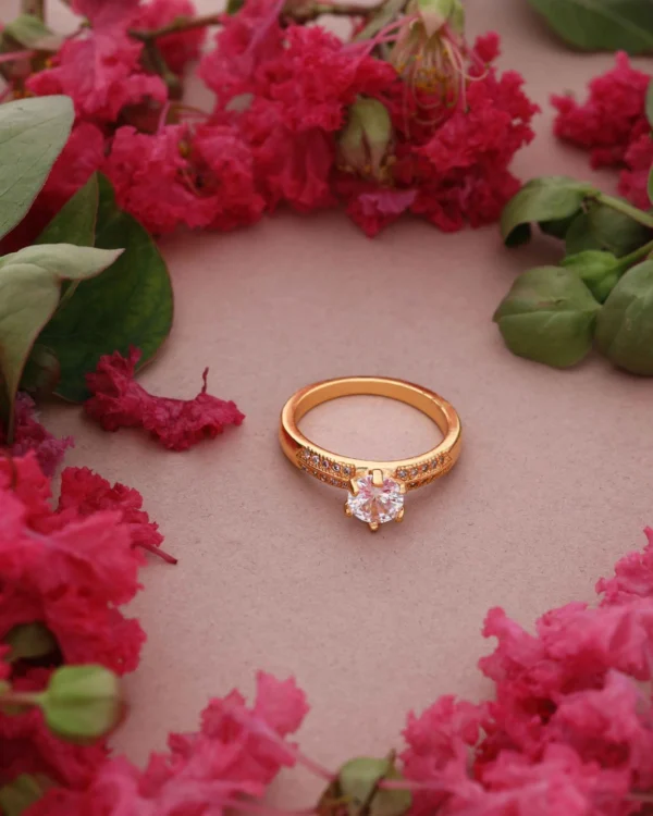 Classic Gold Stone Ring