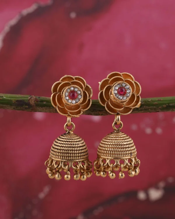 Royal Wedding Gold Jhumkas