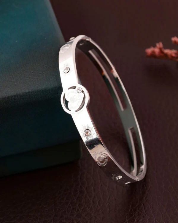 Luxury Silver Crystal Bracelet