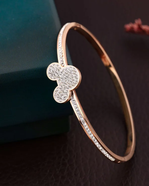 Modern Rose Charm Bracelet