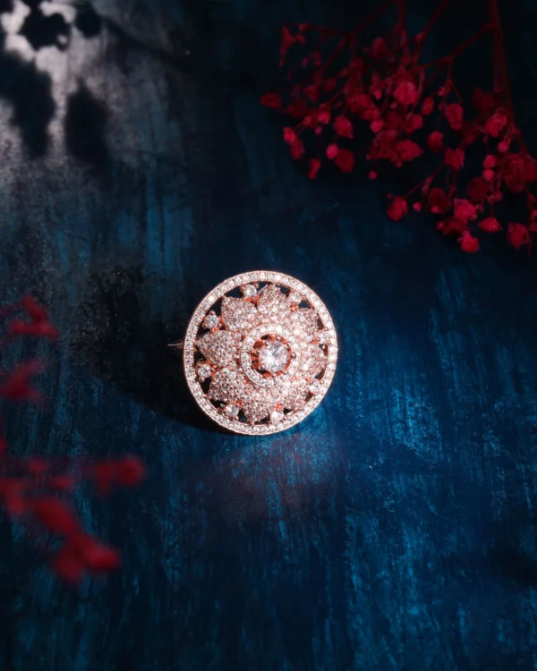 Luxury Rose Gold Statement Ring