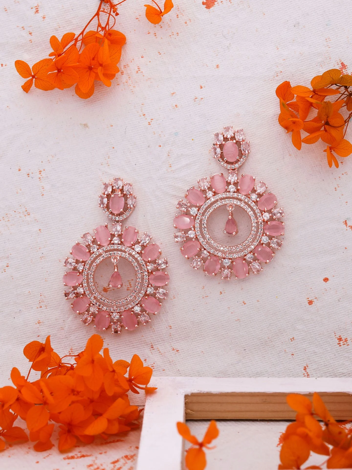 Party Wear CZ Earrings - Image 2