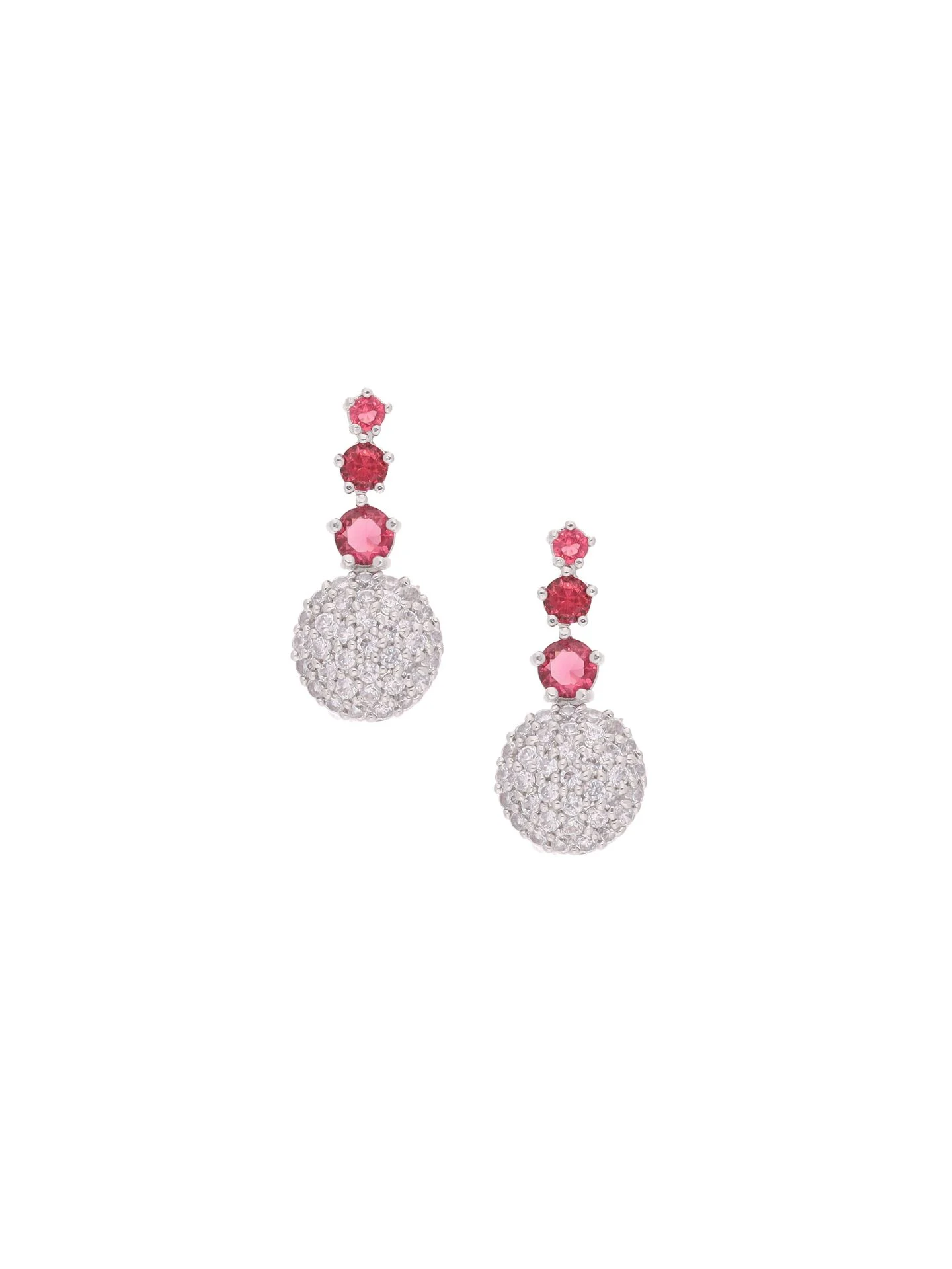 Luxury Silver Crystal Earrings - Image 3
