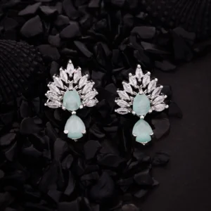 Modern Silver Drop Earrings