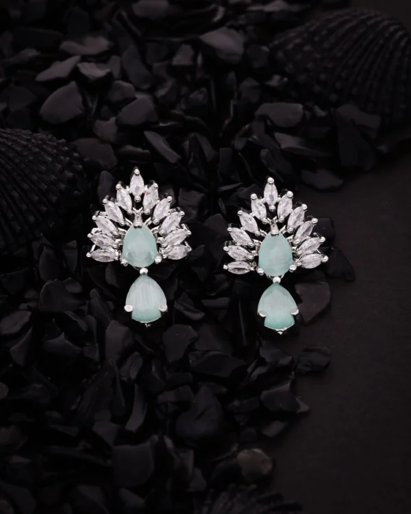 Modern Silver Drop Earrings