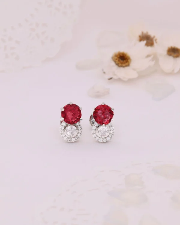 Premium Floral Crystal Earrings