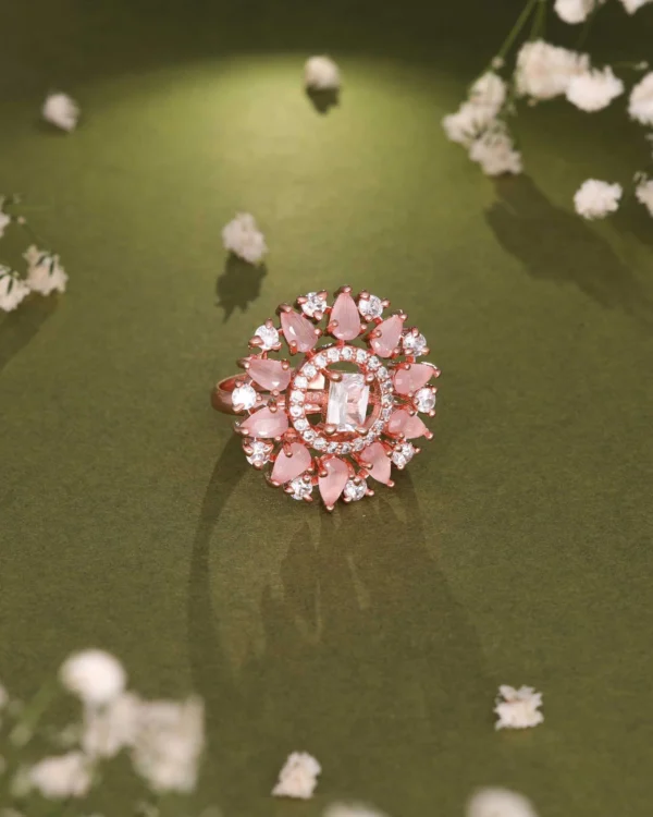 Premium Crystal Halo Ring