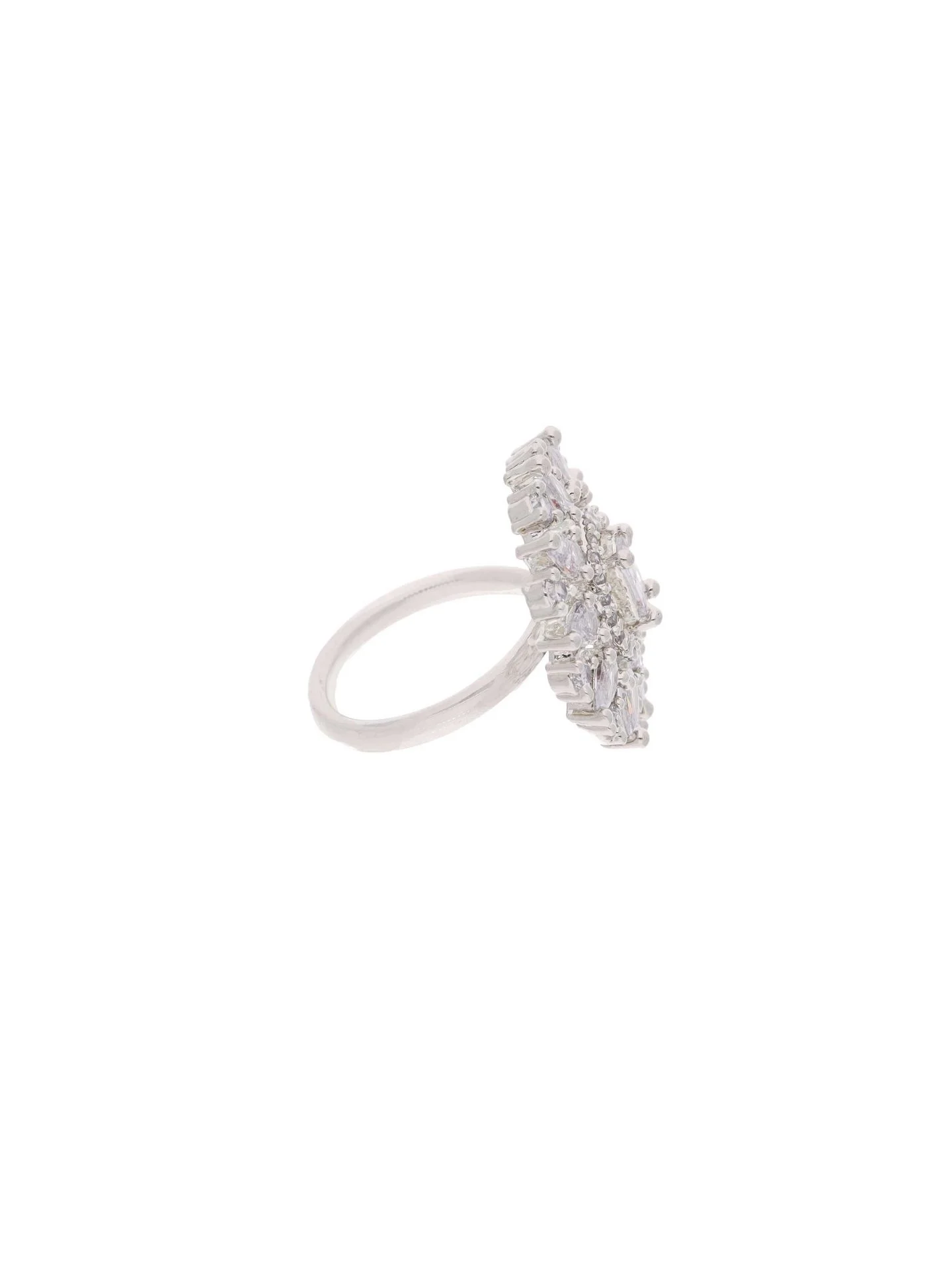 Silver Wedding Fashion Ring - Image 3