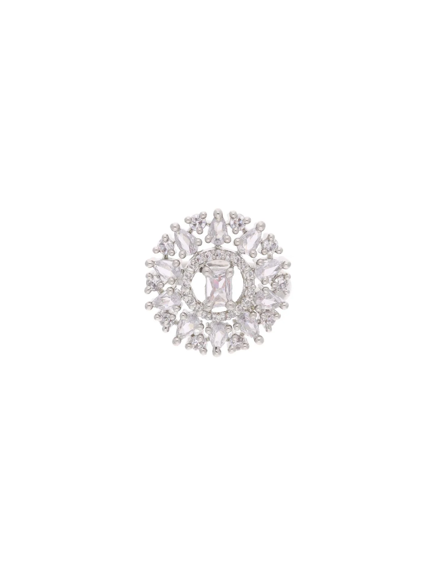 Silver Wedding Fashion Ring - Image 4