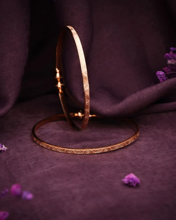 Premium Gold Finish Bangle Set